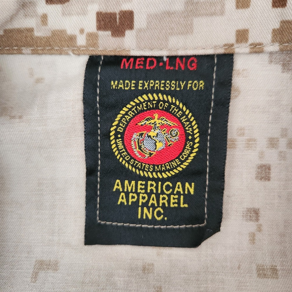 USMC MARPAT Desert Digital Camo Combat Jacket American Apparel Medium Long - Picture 3 of 7